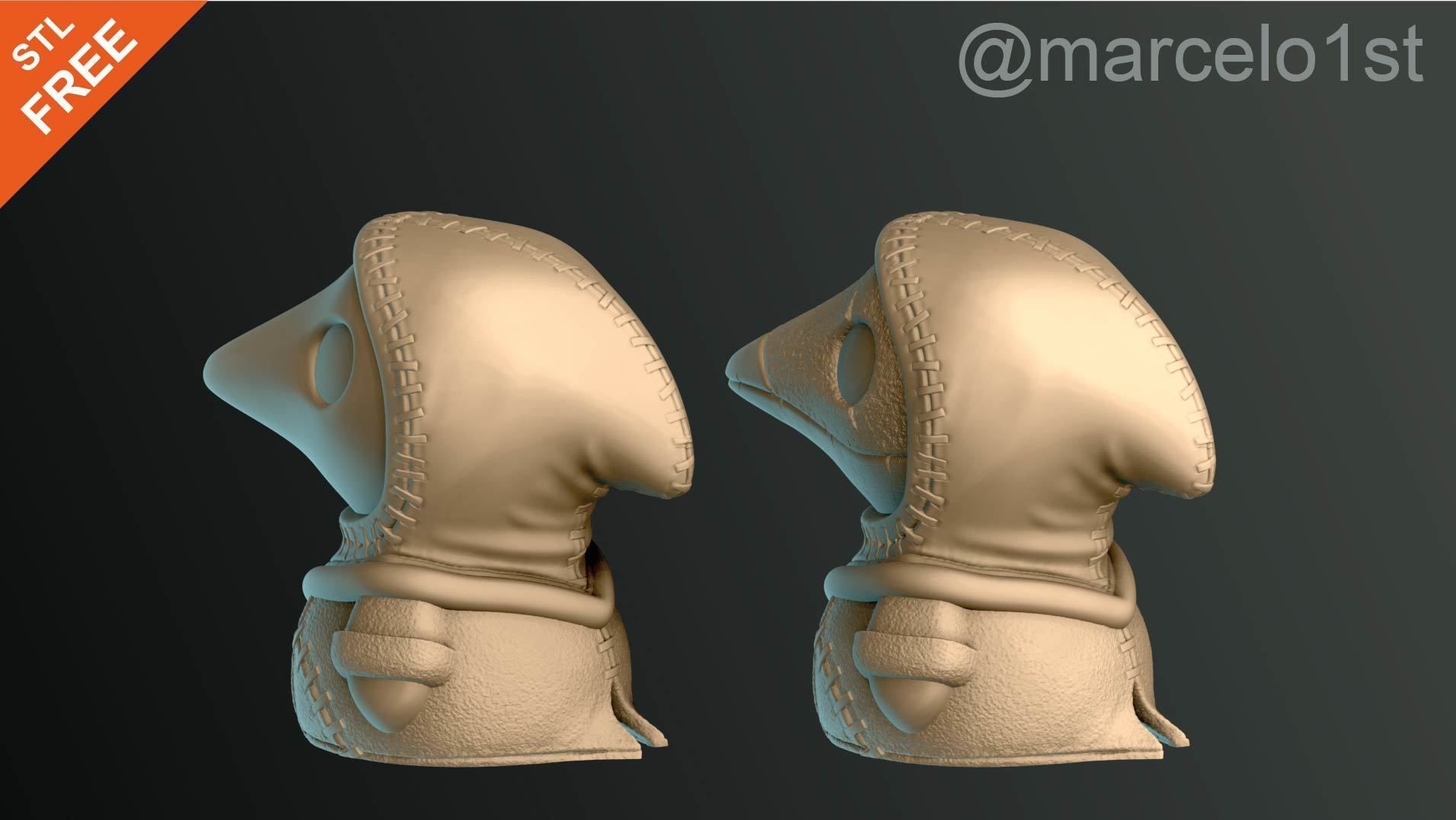 Plague Doctor Halloween Decoration Free 3D print model_7
