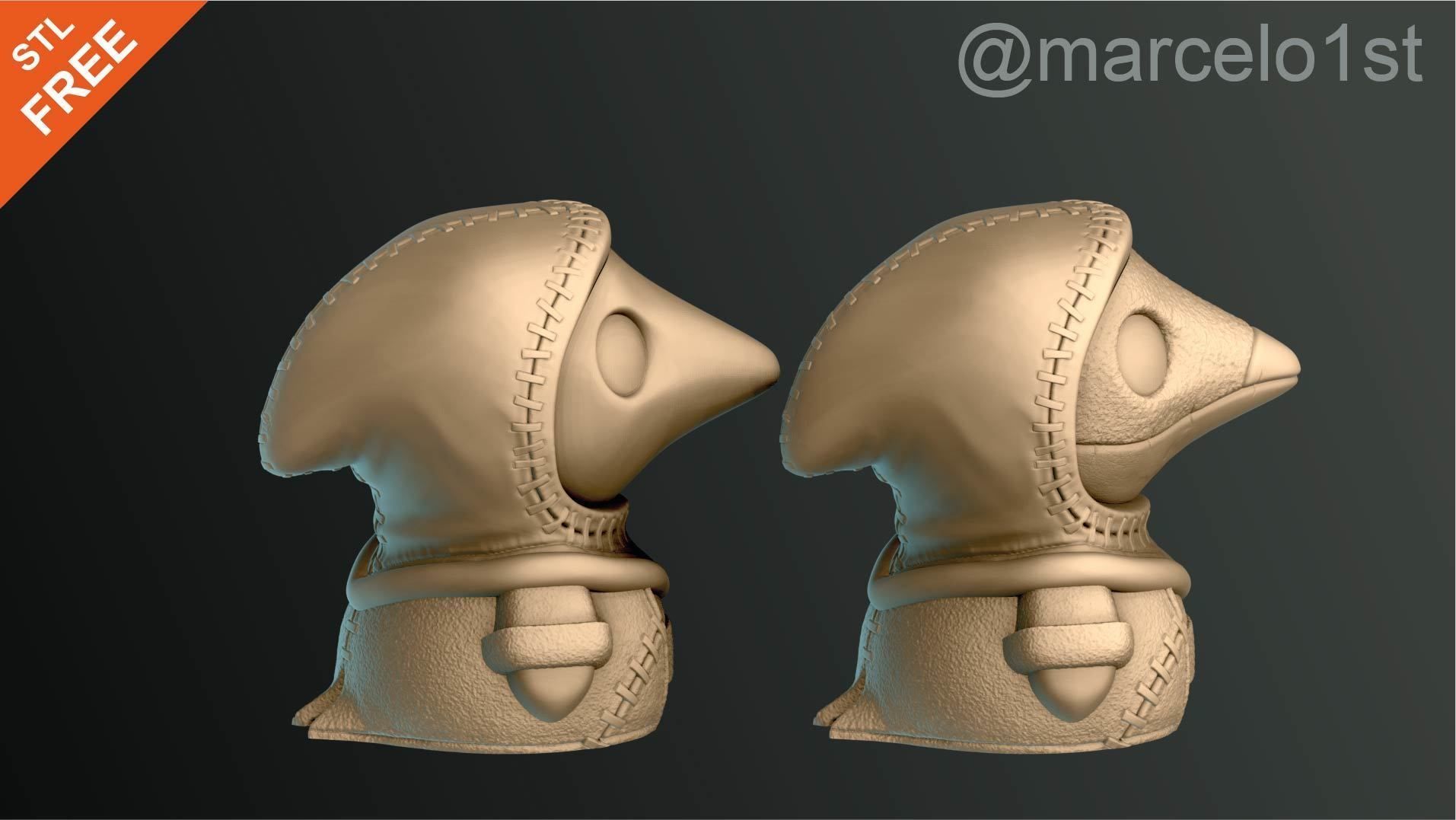 Plague Doctor Halloween Decoration Free 3D print model_3