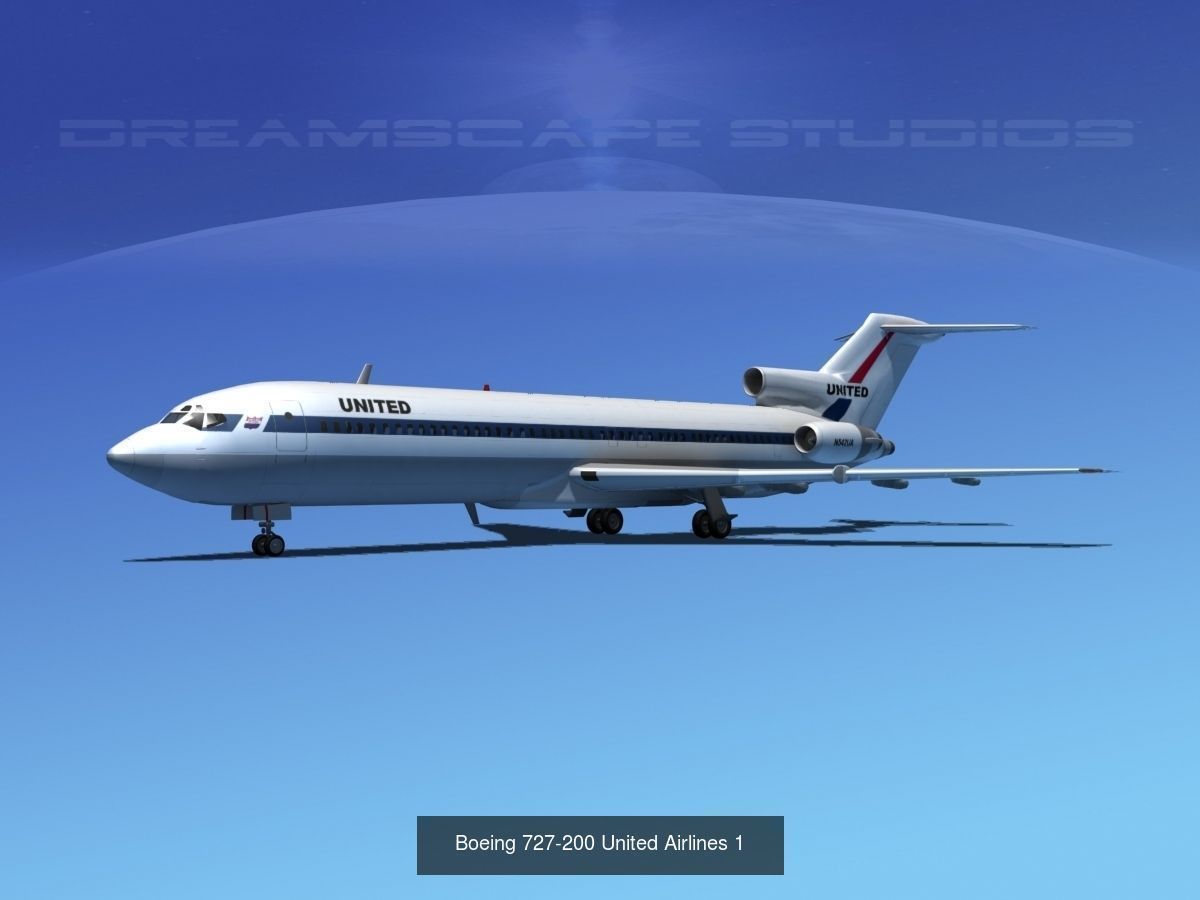48 United Airlines Jetliners 3D Model Collection_21