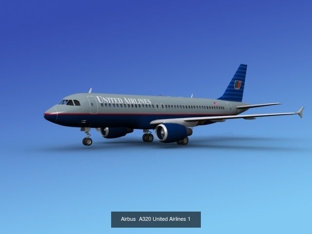 48 United Airlines Jetliners 3D Model Collection_7