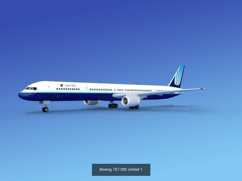 48 United Airlines Jetliners 3D Model Collection_31