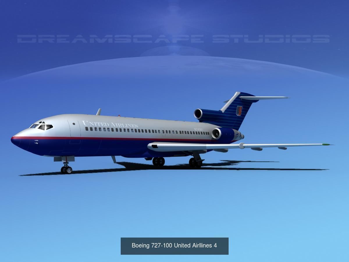48 United Airlines Jetliners 3D Model Collection_20