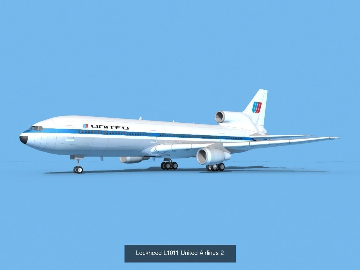 48 United Airlines Jetliners 3D Model Collection_54