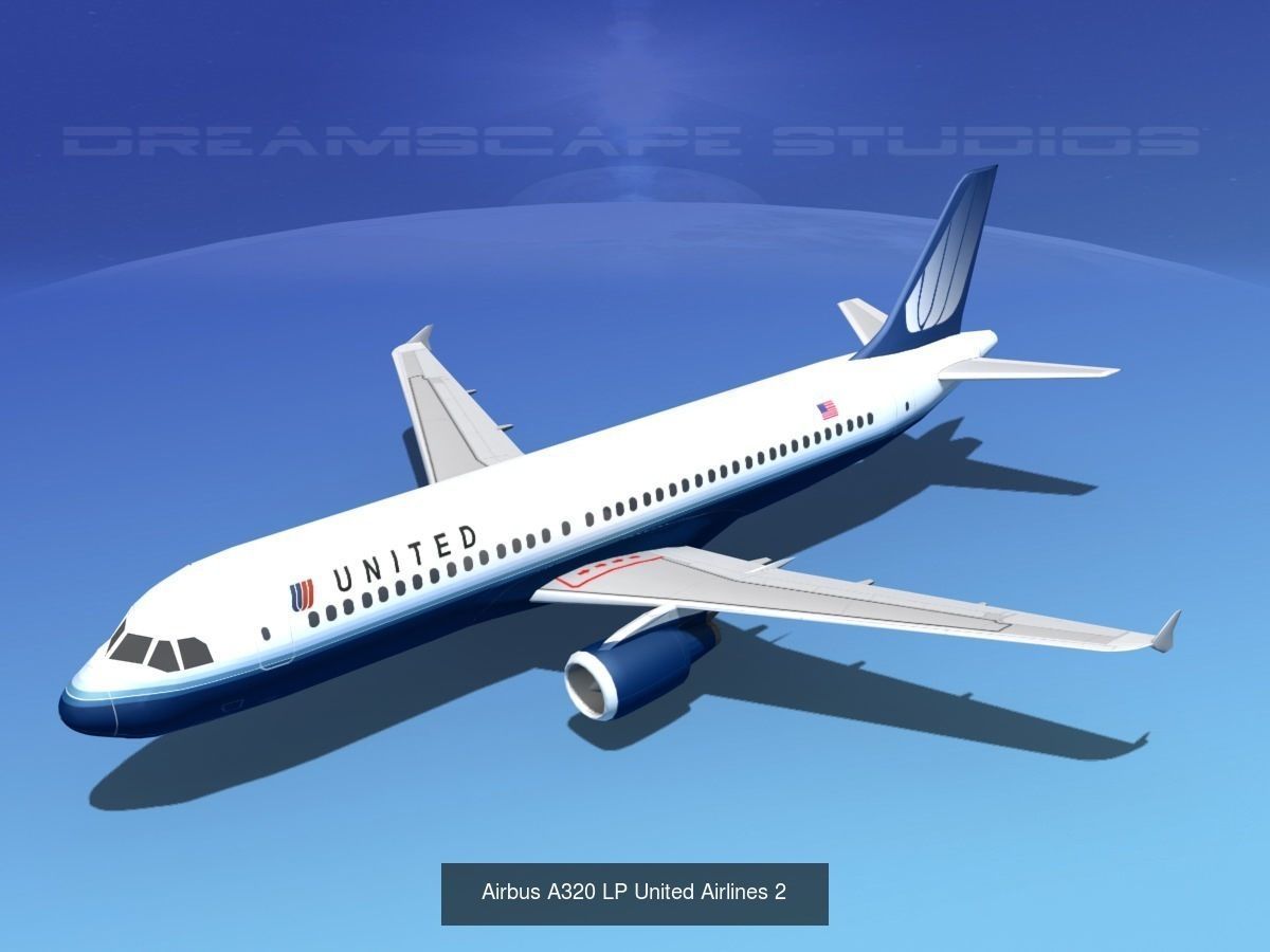 48 United Airlines Jetliners 3D Model Collection_13