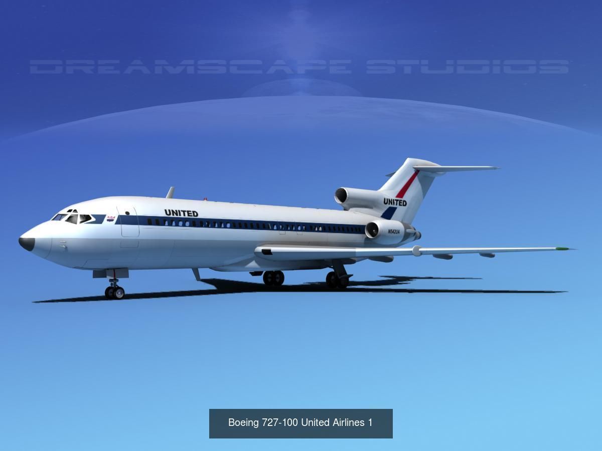 48 United Airlines Jetliners 3D Model Collection_17