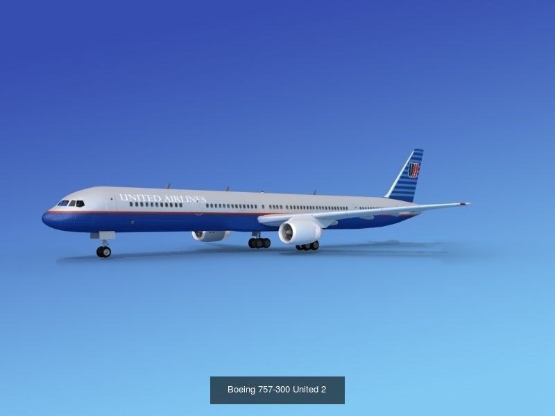 48 United Airlines Jetliners 3D Model Collection_32