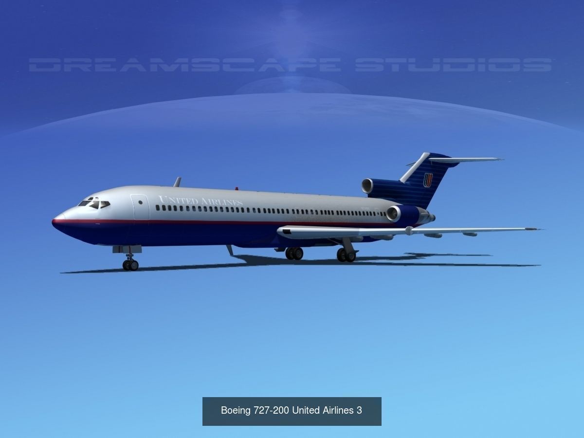 48 United Airlines Jetliners 3D Model Collection_23