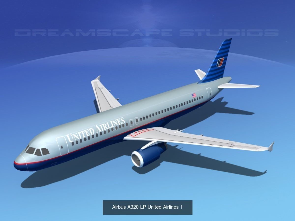 48 United Airlines Jetliners 3D Model Collection_12