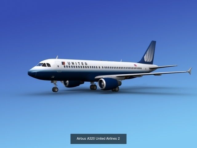 48 United Airlines Jetliners 3D Model Collection_8