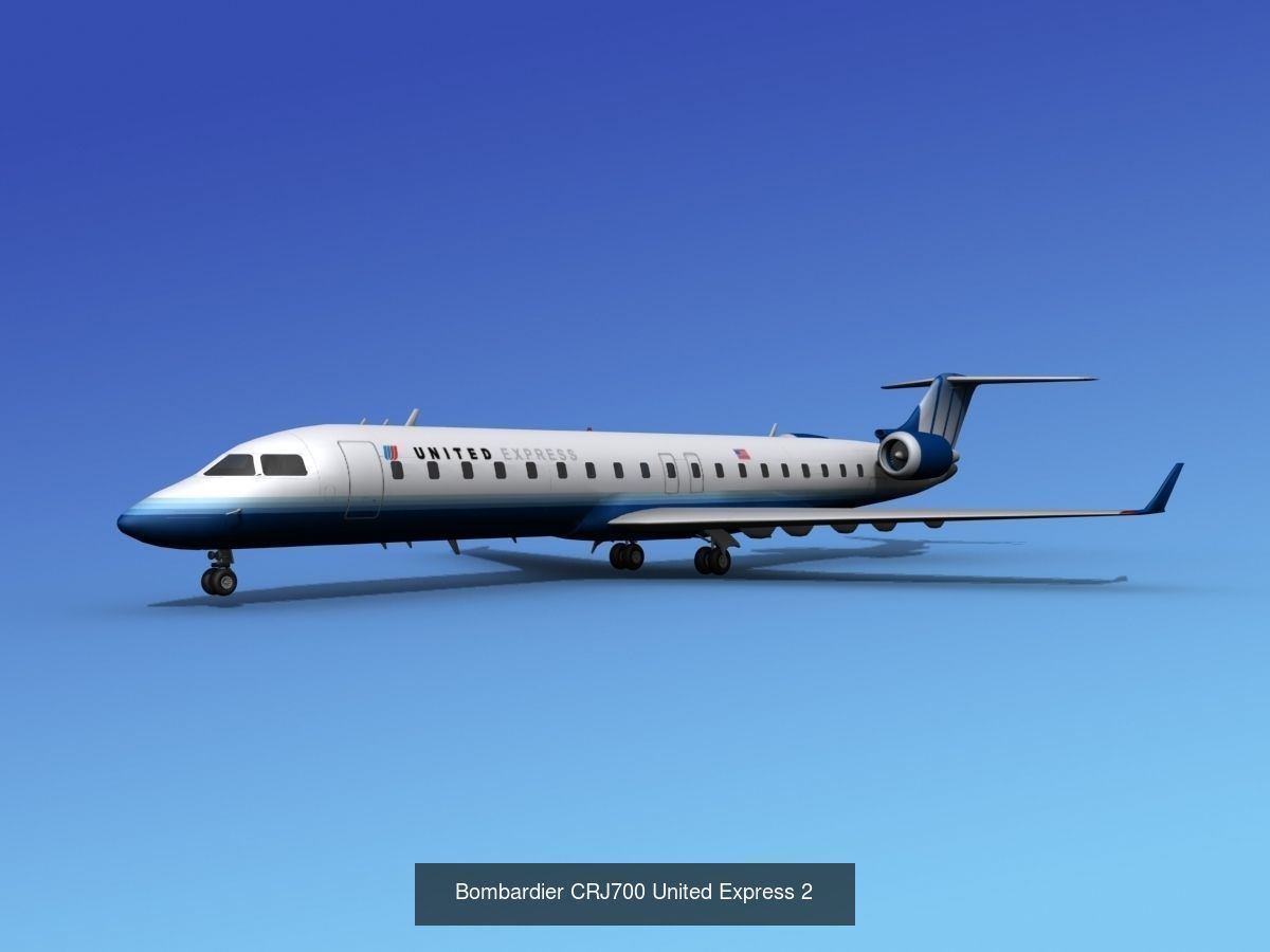 48 United Airlines Jetliners 3D Model Collection_35