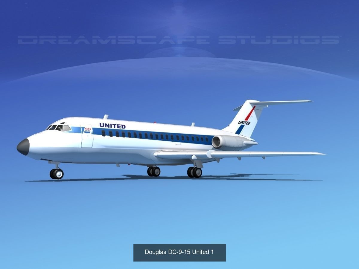 48 United Airlines Jetliners 3D Model Collection_42