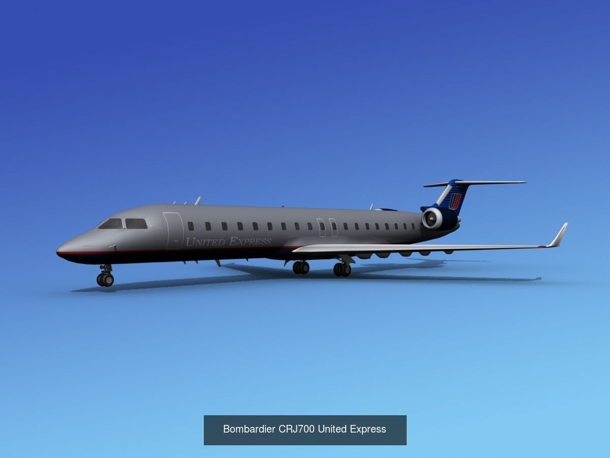 48 United Airlines Jetliners 3D Model Collection_34