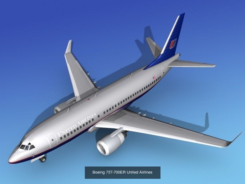48 United Airlines Jetliners 3D Model Collection_25