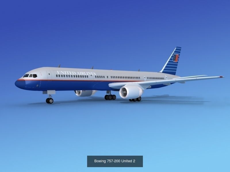 48 United Airlines Jetliners 3D Model Collection_29