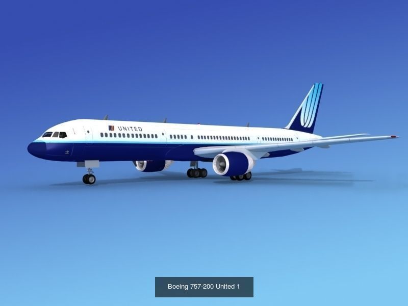 48 United Airlines Jetliners 3D Model Collection_28