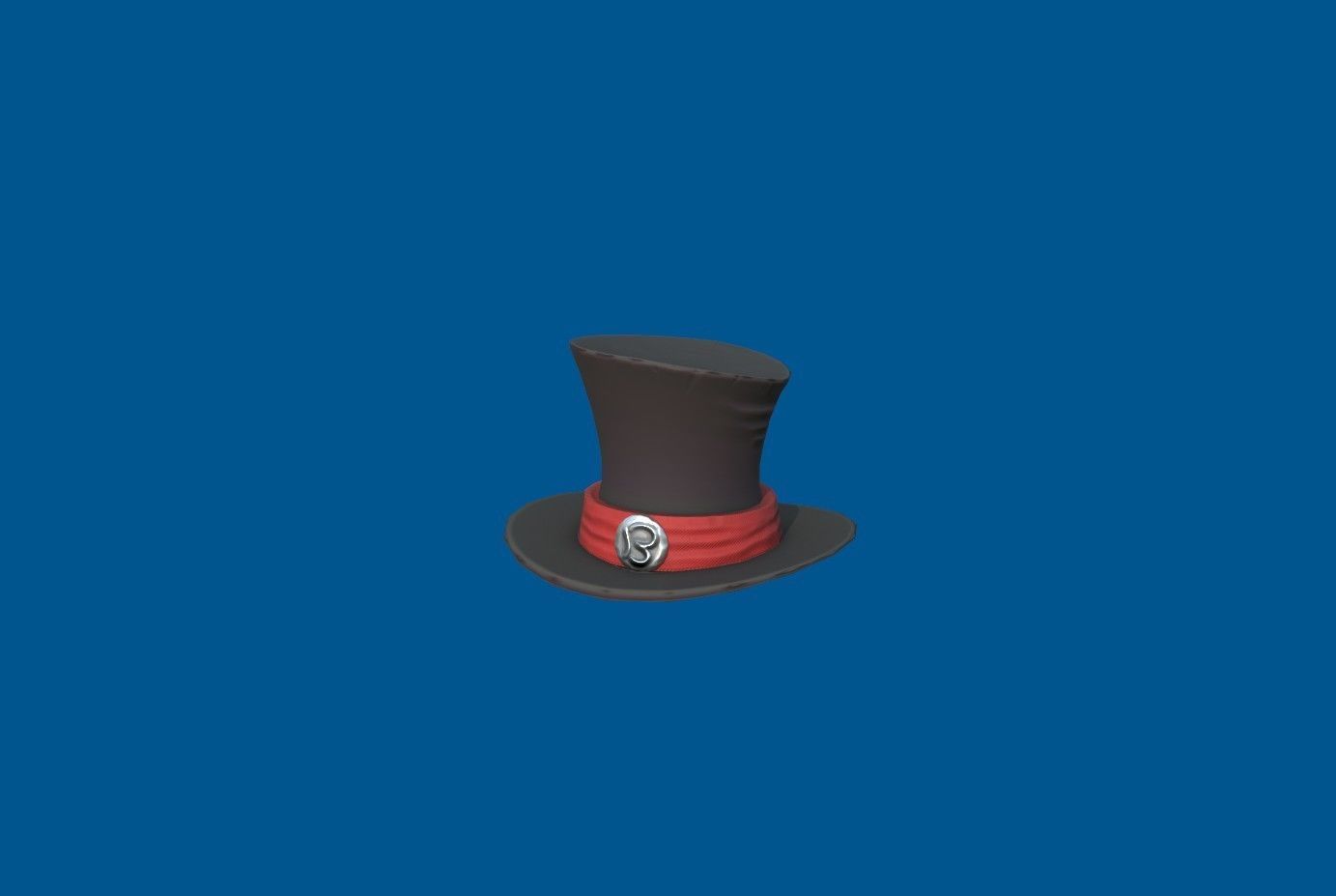 Hat retro Low-poly 3D model_11
