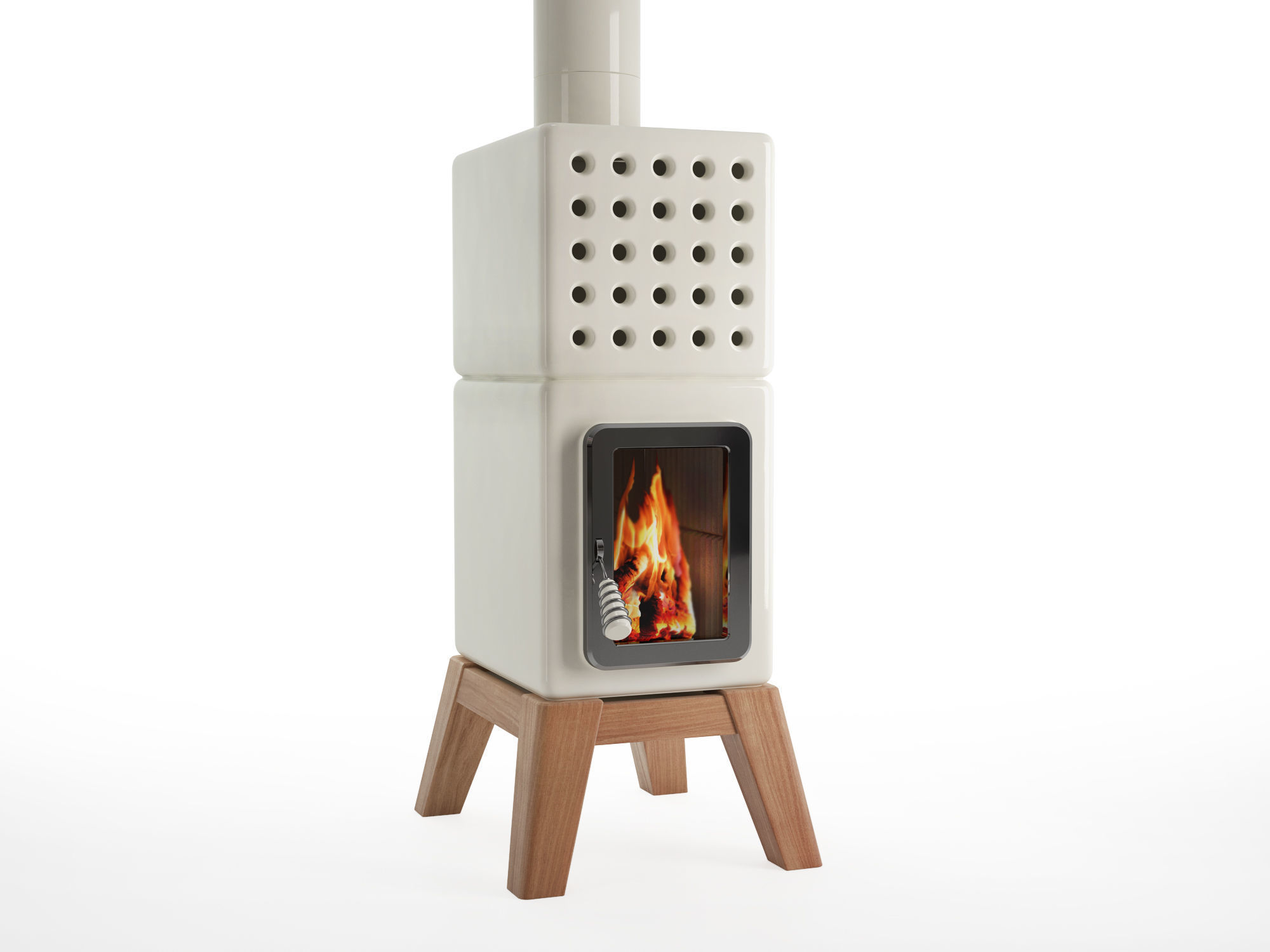 Cubi Stack Wood by La Castellamonte 3D model_2