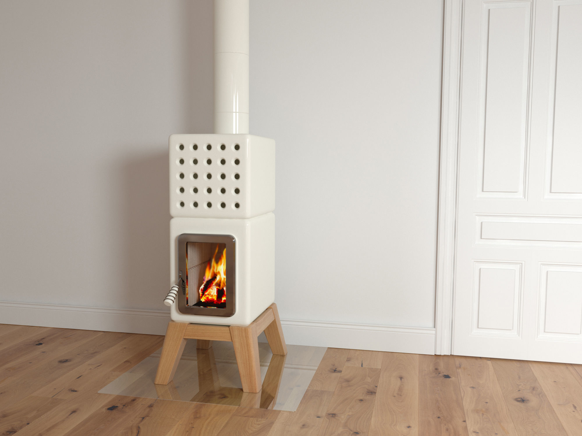 Cubi Stack Wood by La Castellamonte 3D model_5