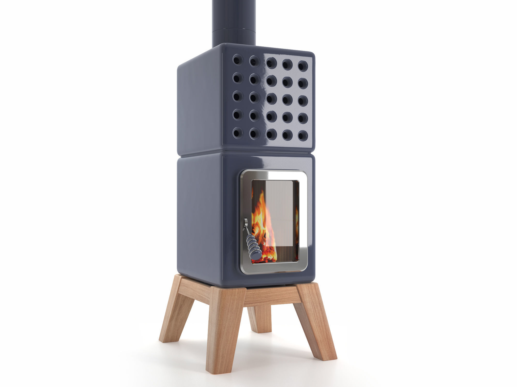 Cubi Stack Wood by La Castellamonte 3D model_6