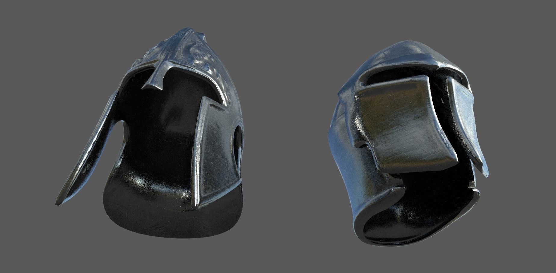 Helmet Low-poly 3D model metal Low-poly 3D model_8