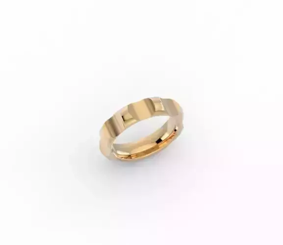 minimalism person ring in gold