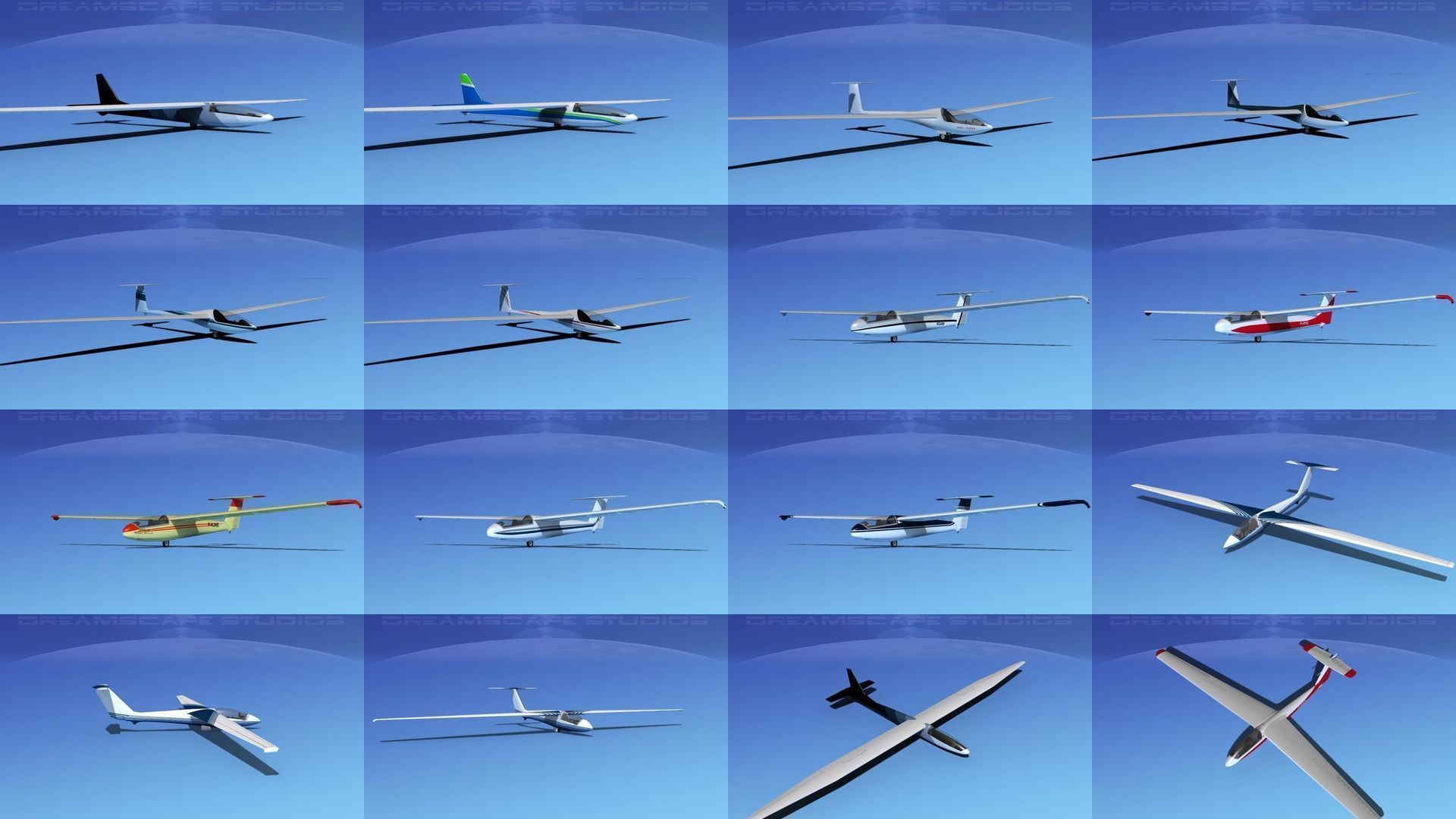 Large Collection of 60 Gliders and Sailplanes _6