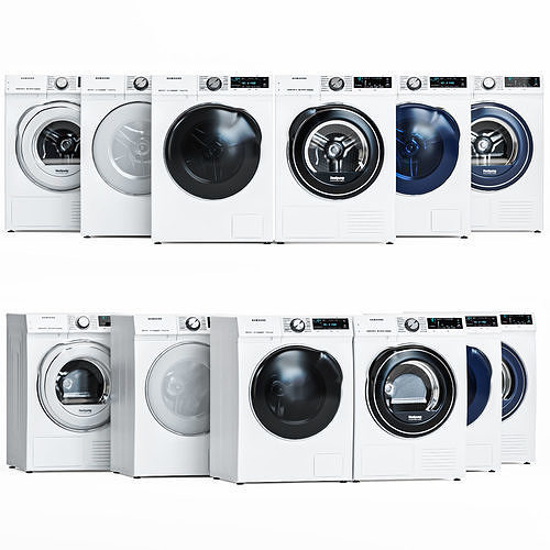 Samsung washer and dryer 3D model