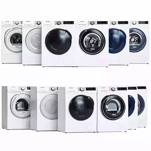 Samsung washer and dryer 3D model