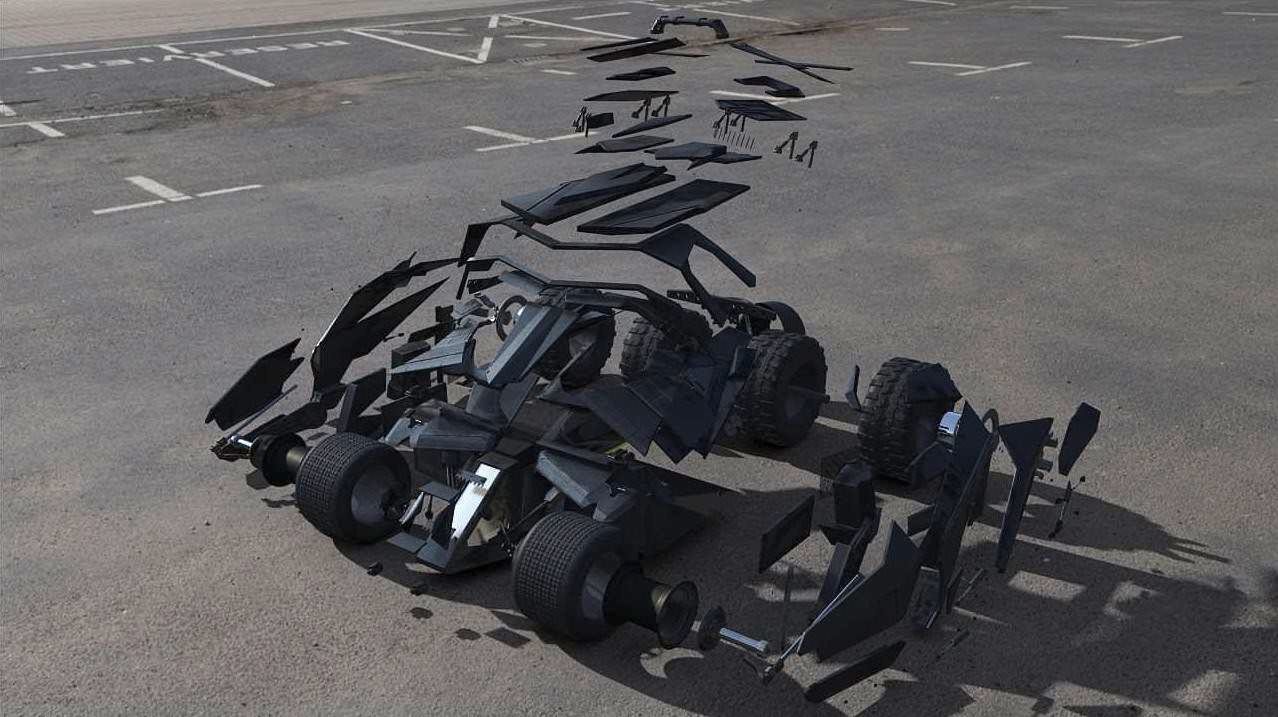 Batmobile Tumbler 3D model 3D model_2