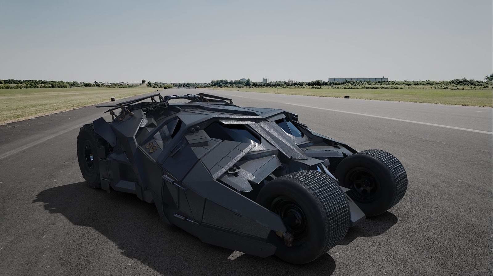 Batmobile Tumbler 3D model 3D model_3