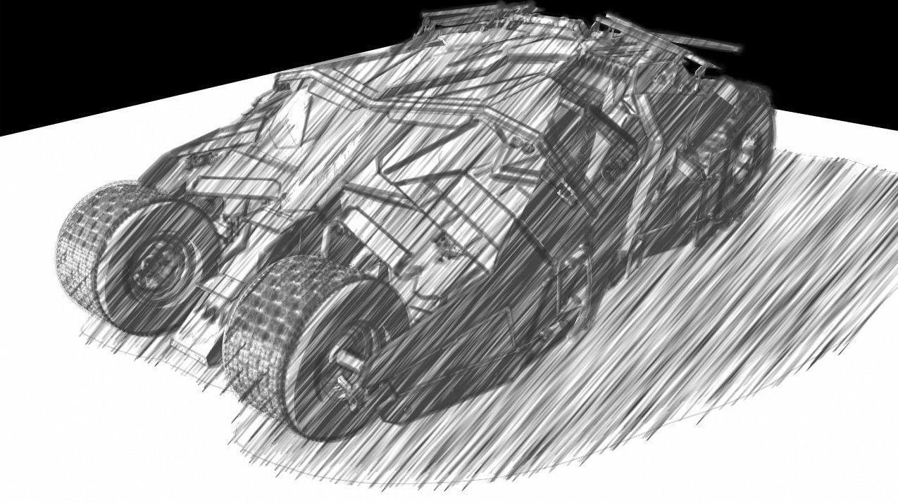 Batmobile Tumbler 3D model 3D model_10