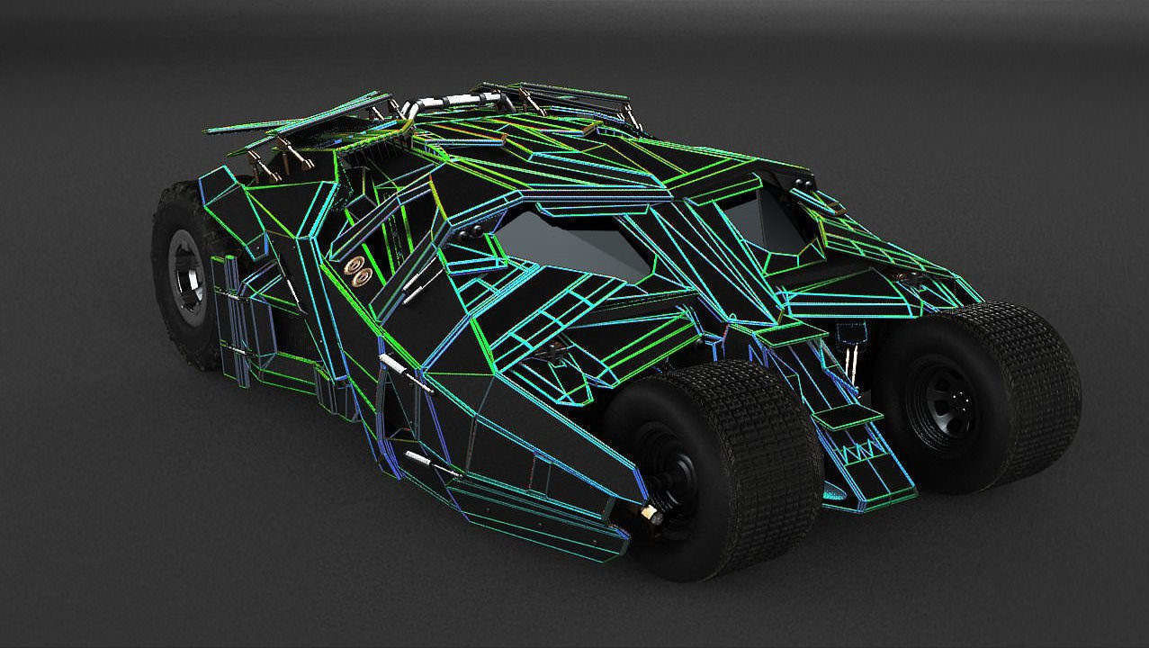 Batmobile Tumbler 3D model 3D model_7