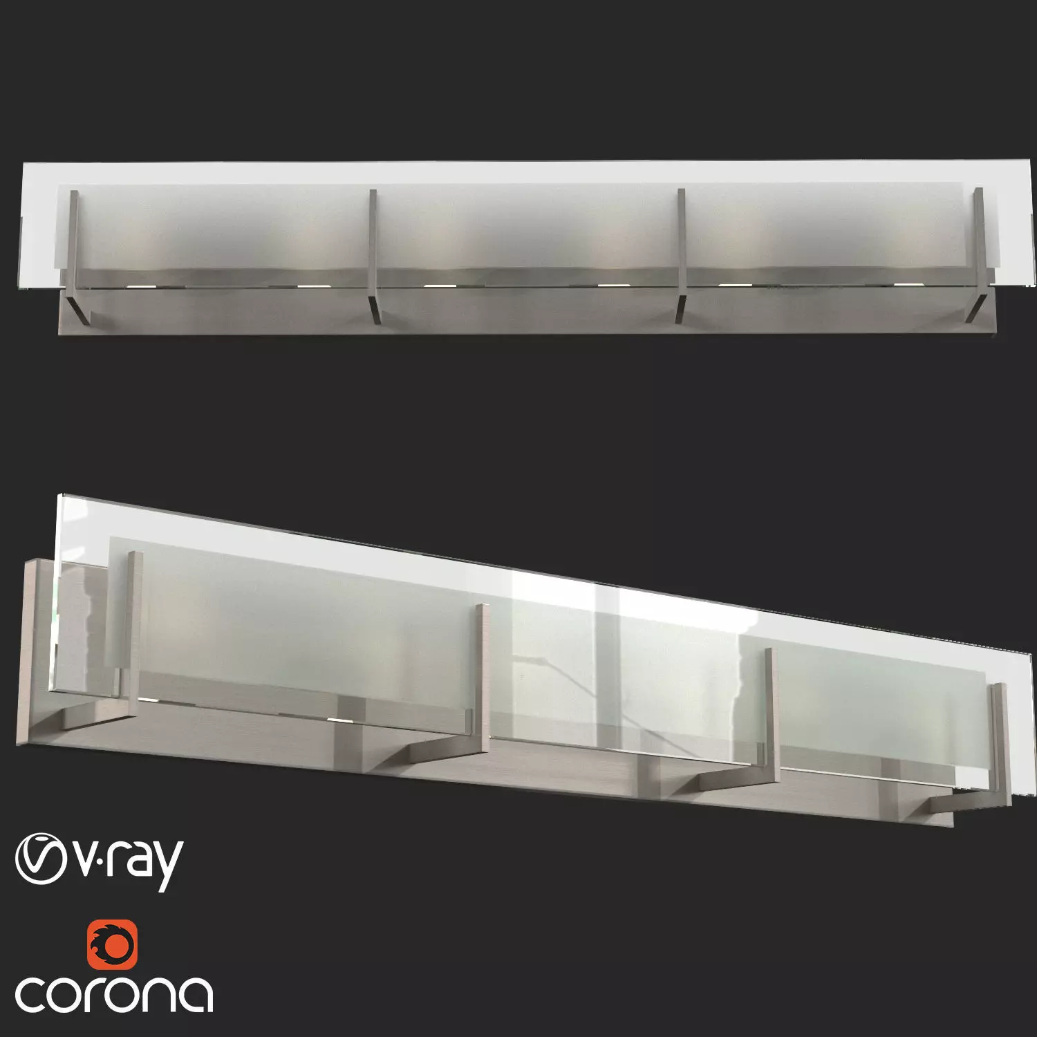 Latitude 6-Light Dimmable Bath Bar 3D model_0