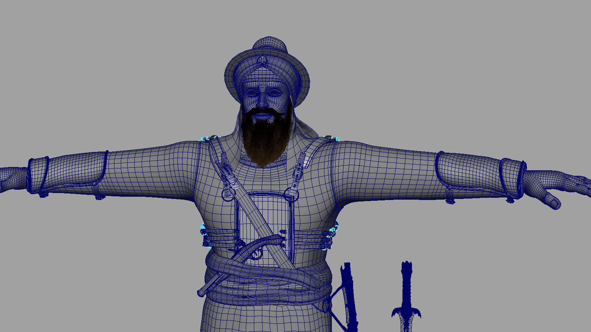 Banda Singh Bahadur warrior 3d model 3D model_3