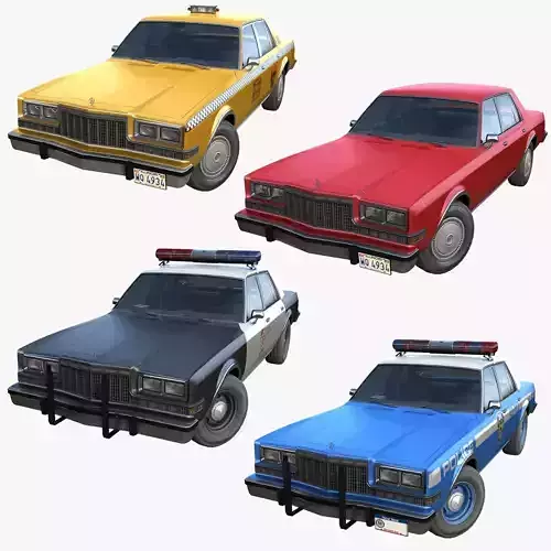 Dodge Diplomat pack 3D Model Collection