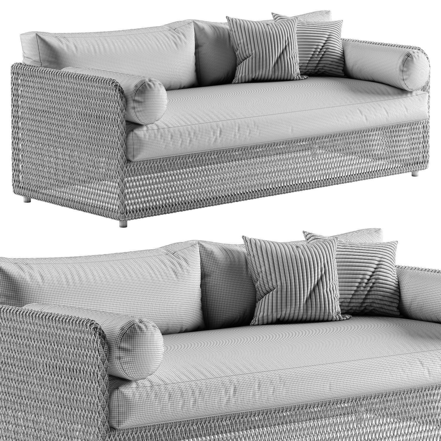 West Elm Coastal sofa 3D model_5