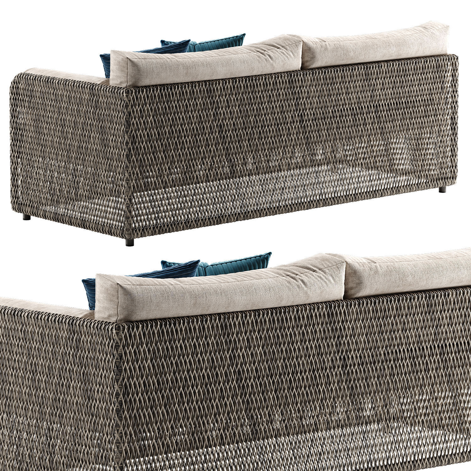 West Elm Coastal sofa 3D model_4