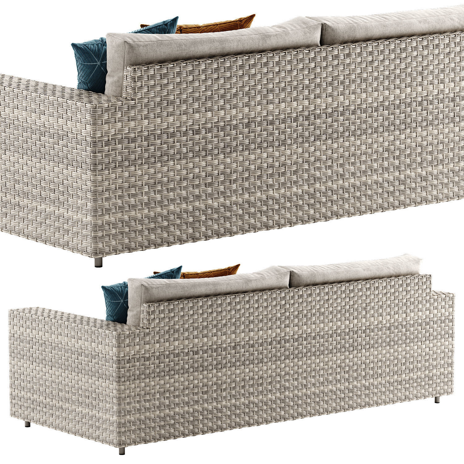 West Elm Urban sofa 3D model_4