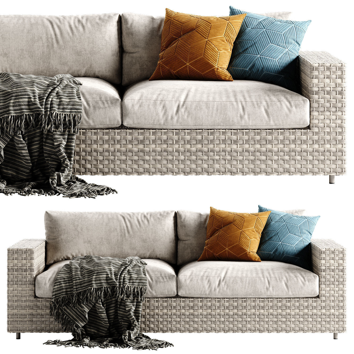 West Elm Urban sofa 3D model_2