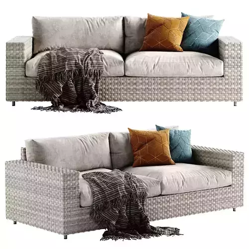 West Elm Urban sofa 3D model