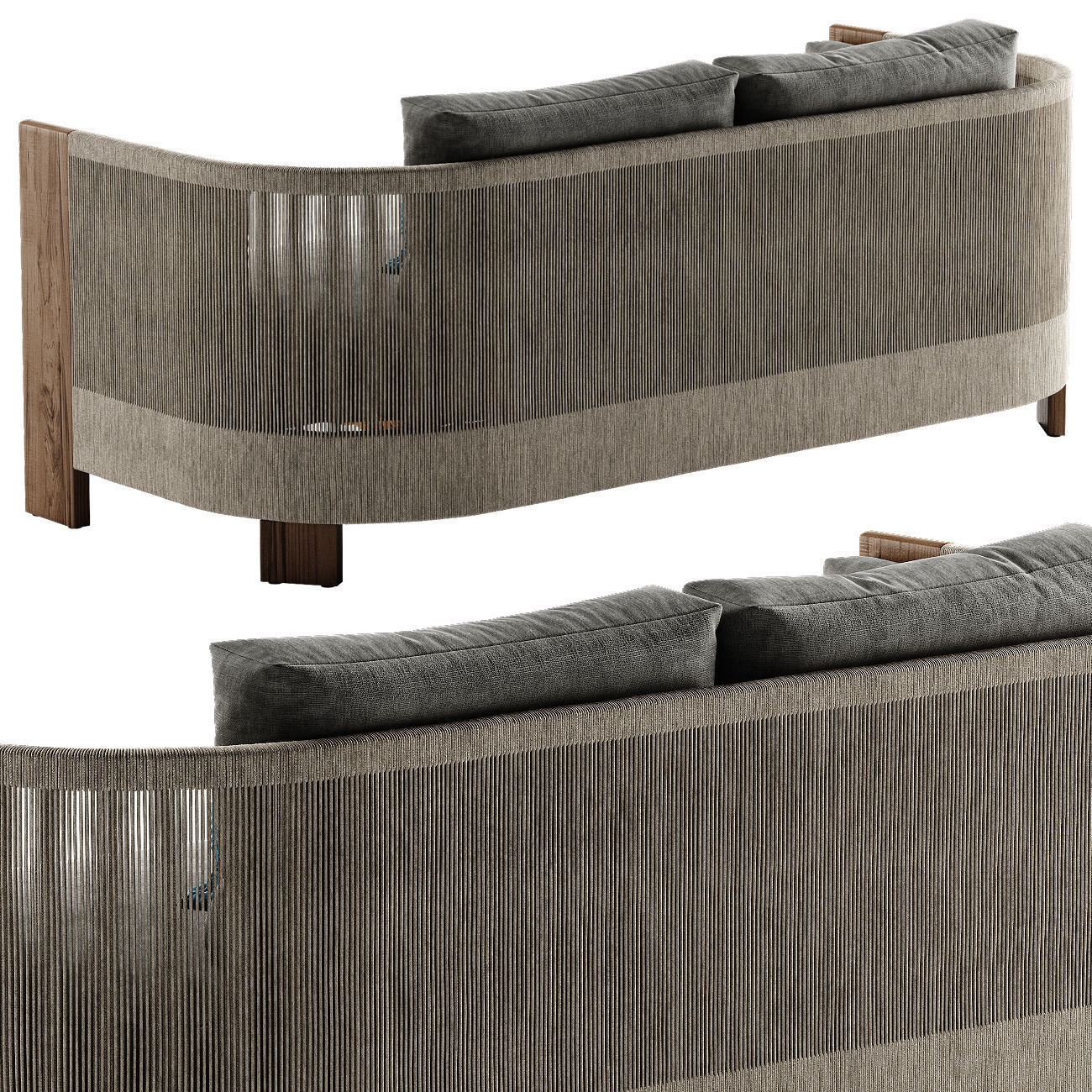 West Elm Porto sofa 3D model_4