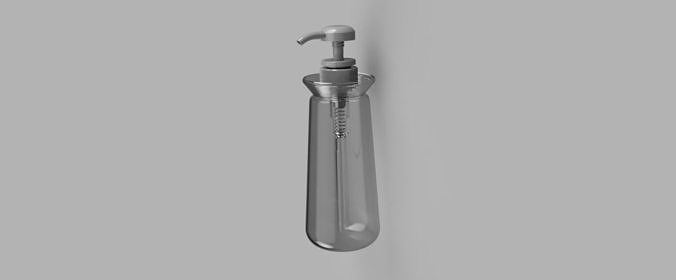 Bottle capacity 450ml design Low-poly 3D model