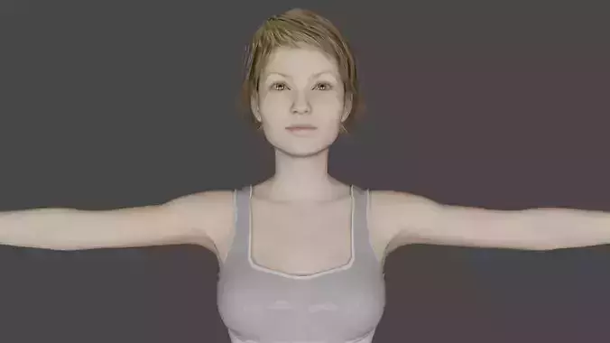Girl 3 woman in bikini 3D model