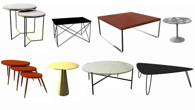 Coffee Table Collection 3D model