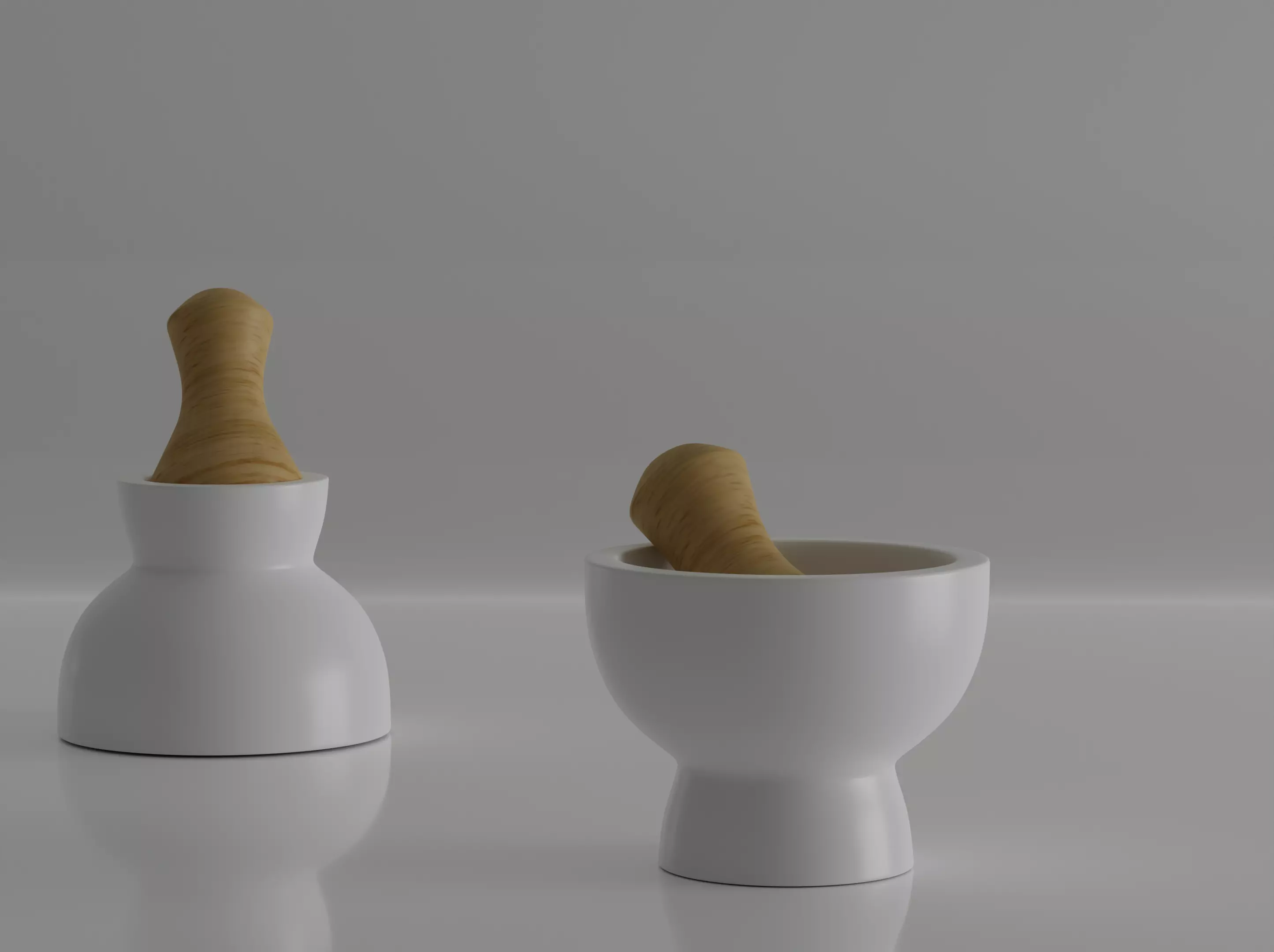 Double Mortar and Pestle 3d model 3D model_0