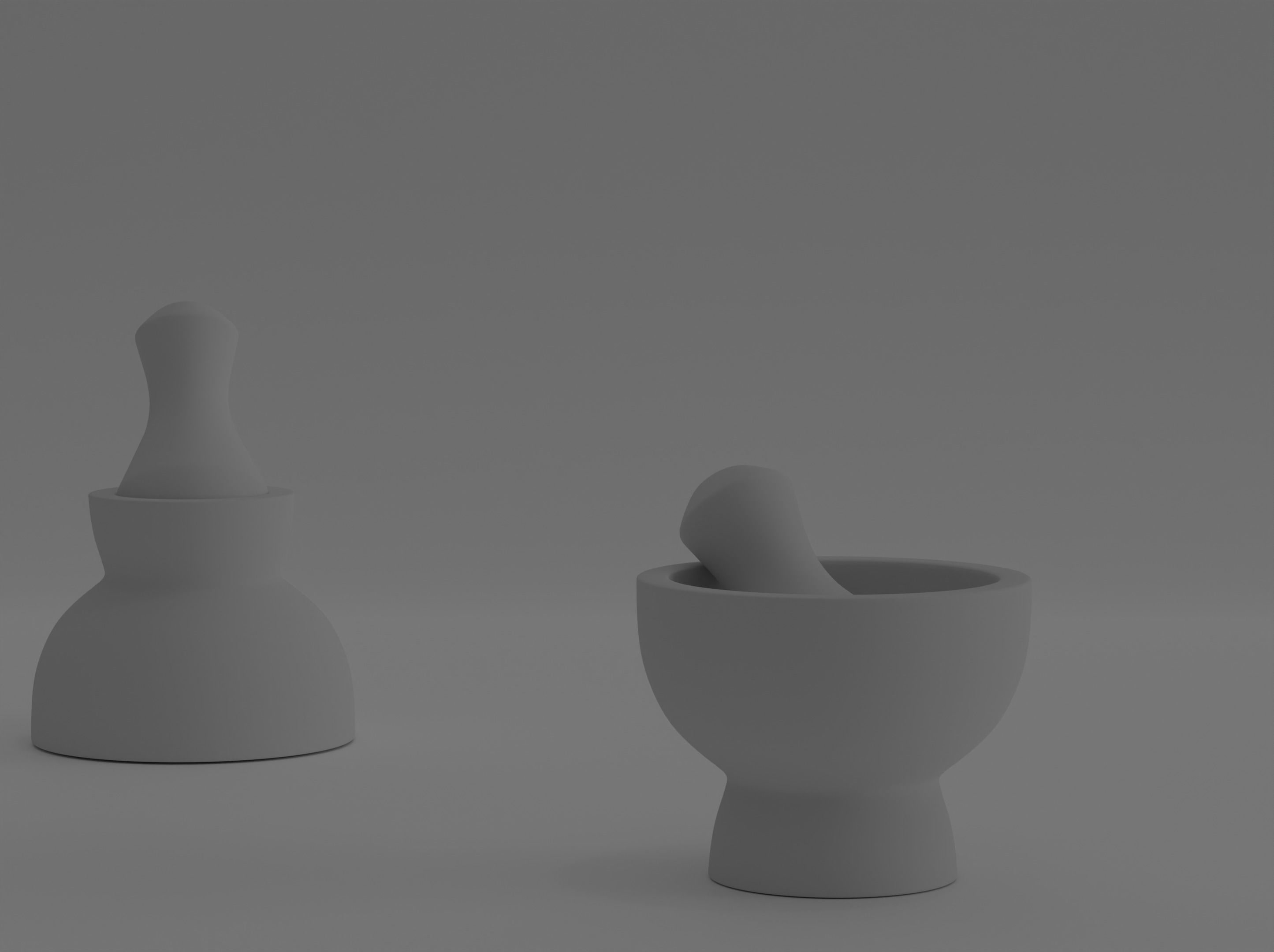 Double Mortar and Pestle 3d model 3D model_3