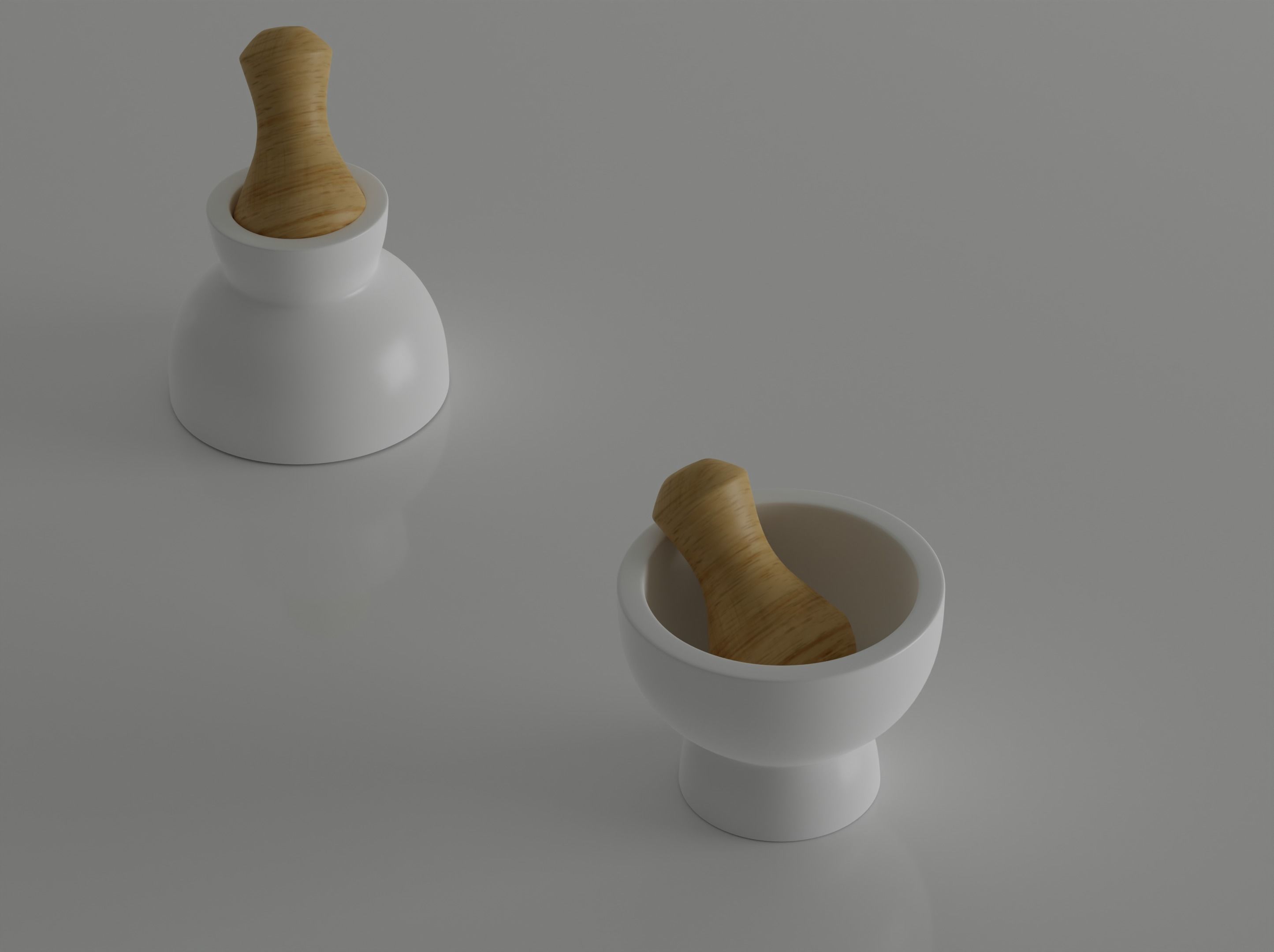 Double Mortar and Pestle 3d model 3D model_1