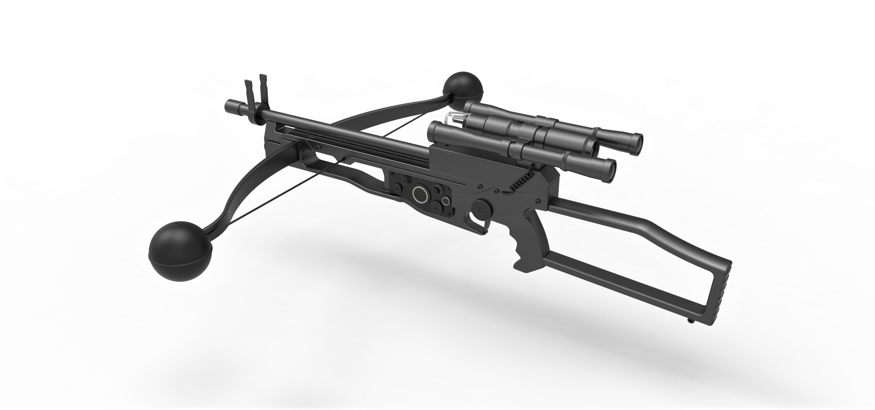 Chewbacca bowcaster from Star Wars The Force Awakens 2015 3D model_9