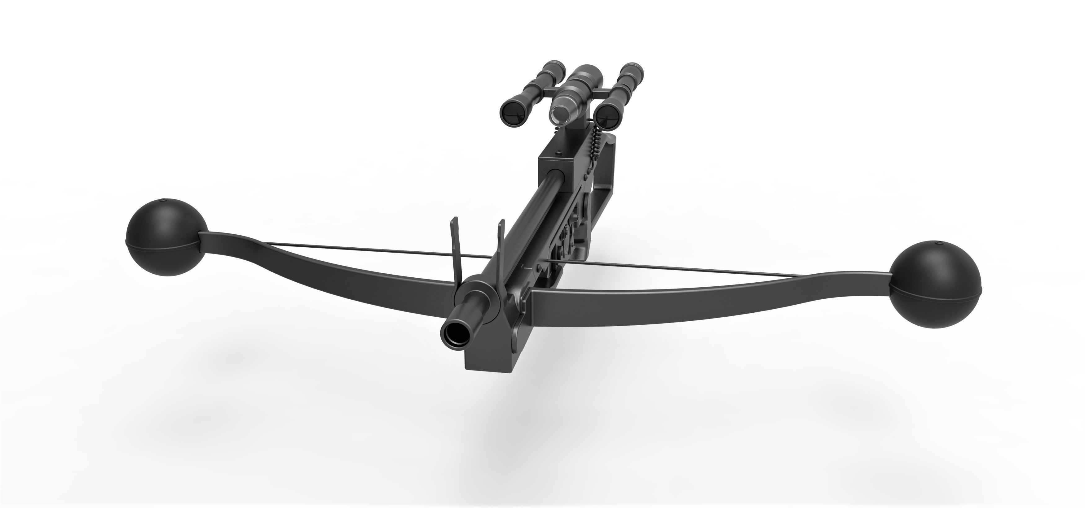 Chewbacca bowcaster from Star Wars The Force Awakens 2015 3D model_4