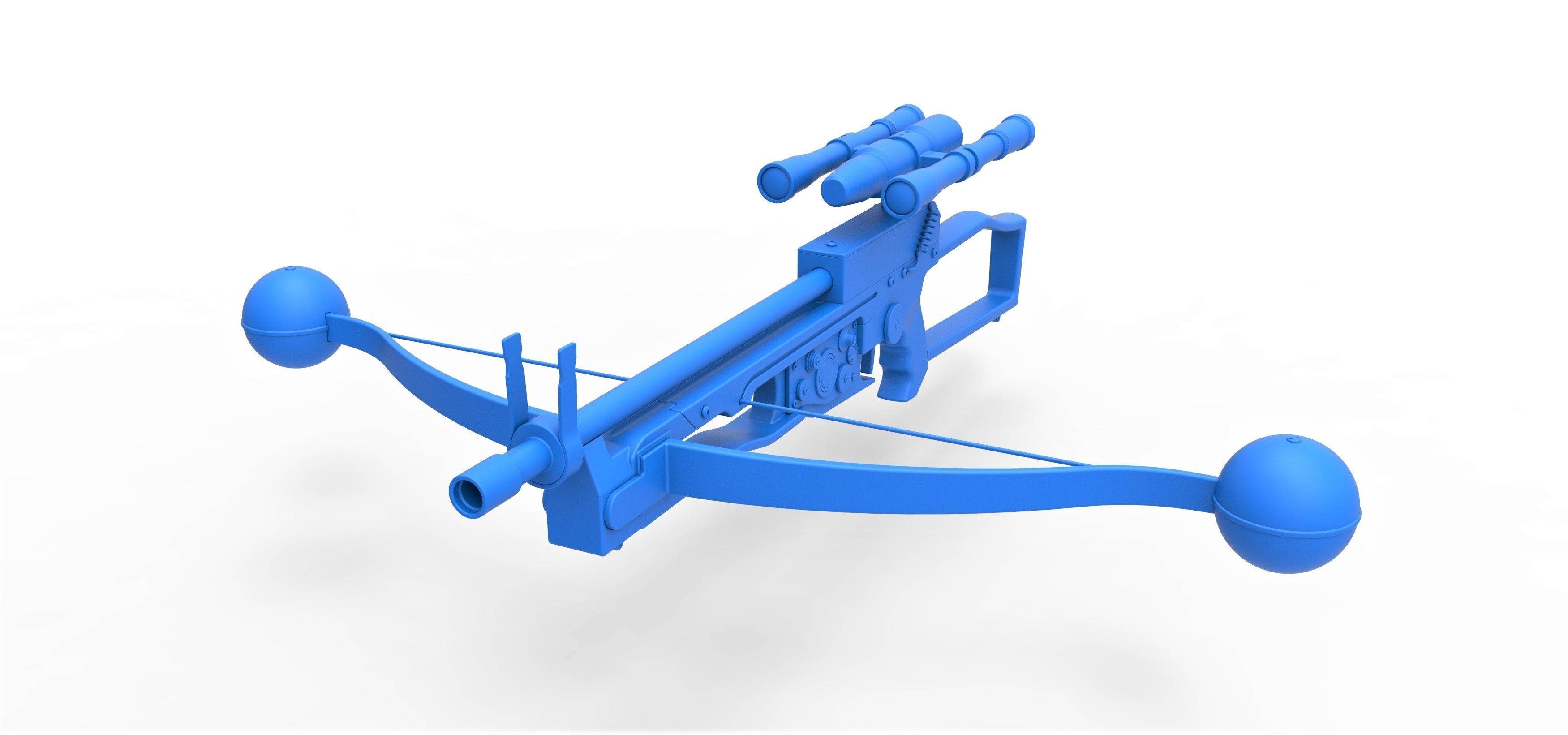 Chewbacca bowcaster from Star Wars The Force Awakens 2015 3D model_15